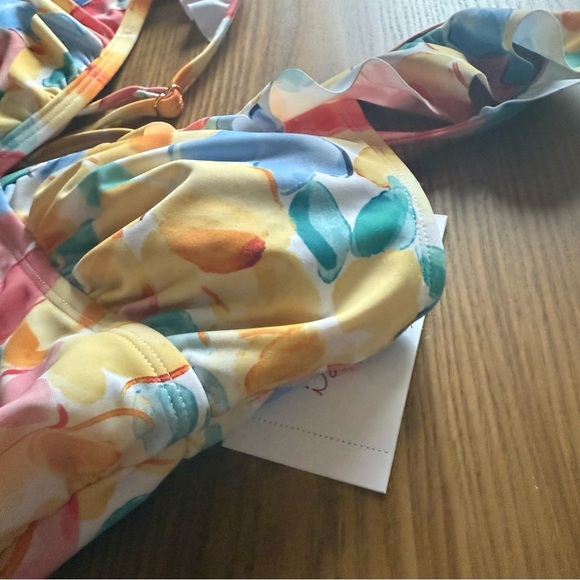 Ruffle Flounce Sleeve Maternity One Piece Swimsuit Isabel by Ingrid & Isabel M - Picture 3 of 6